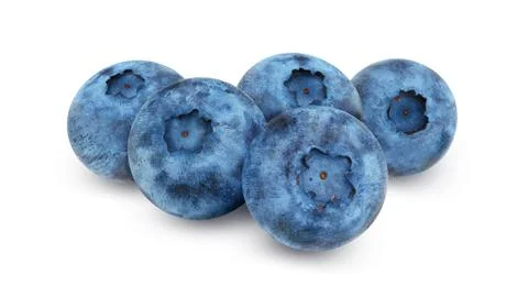 Blueberries isolated on white background Stock Photos