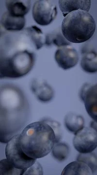 Blueberries Vertical Background Backdrop Image Stock Photos