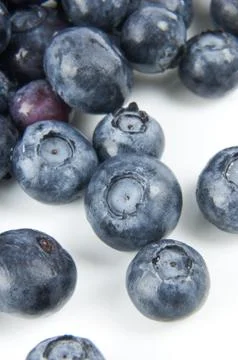 Blueberries on white background Stock Photos