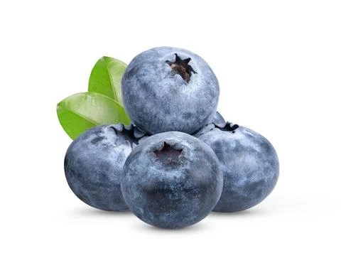 Blueberries on white background Stock Photos