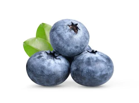 Blueberries on white background Stock Photos
