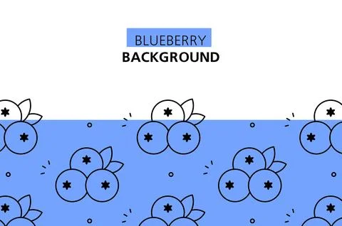Blueberry background Stock Illustration