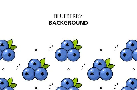 Blueberry background Stock Illustration