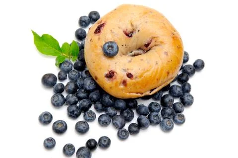 Blueberry bagle Stock-Fotos