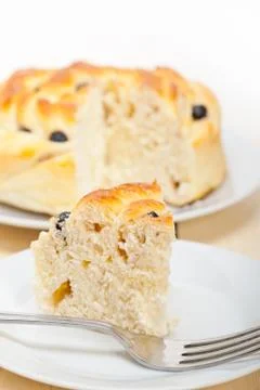 Blueberry bread cake dessert Stock Photos