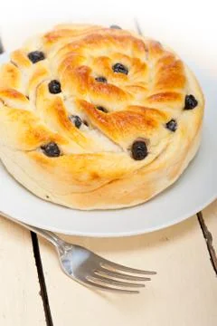 Blueberry bread cake dessert Stock Photos