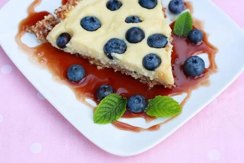 Blueberry cake Stock Photos