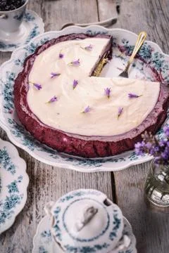 Blueberry cake Stock Photos