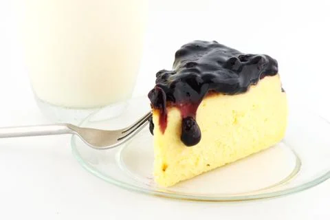 Blueberry cheesecake Stock Photos