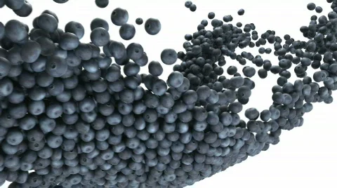 Blueberry flow with slow motion Stock Footage 731610