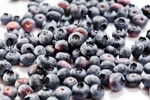 Blueberry fruit in box Stock Photos