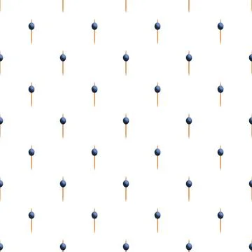 Blueberry fruit skewer seamless pattern background Stock Illustration