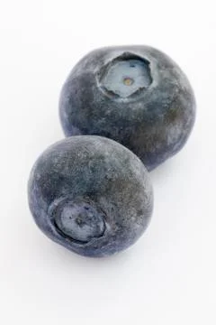 Blueberry fruit on a white background Stock Photos