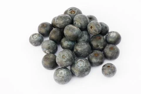 Blueberry fruit on a white background Stock Photos