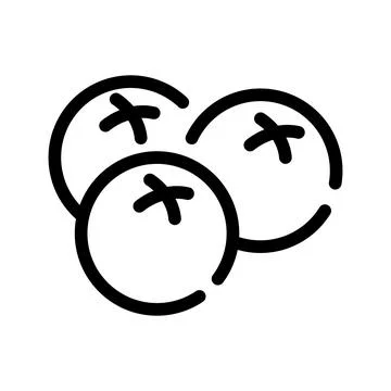 Blueberry icon. Pictogram for web. Line stroke vector eps10. Simple logo symb Stock Illustration