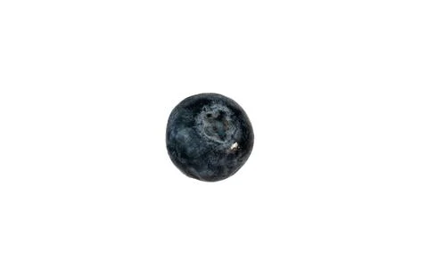 Blueberry isolated on white background, macro fruit image Stock Photos