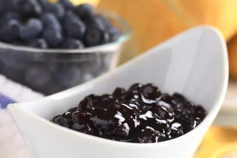 Blueberry jam Stock Photos