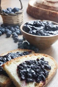 Blueberry jam Stock-Fotos