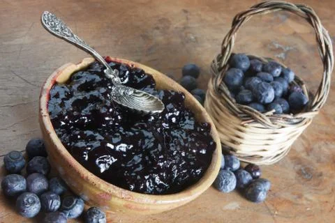 Blueberry jam Foto stock
