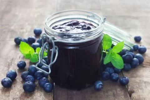 Blueberry Jam Stock Photos