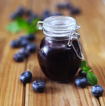 Blueberry Jam Stock Photos