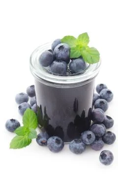 Blueberry Jam Stock Photos