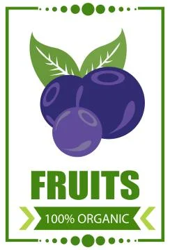 Blueberry logo Stock Illustration