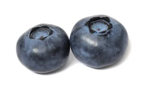 Blueberry macro isolated on white background Stock Photos
