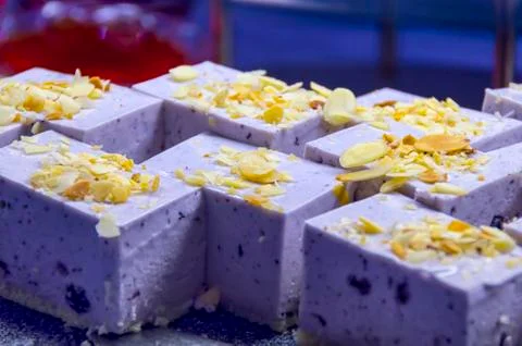 Blueberry Mousse Stock Photos