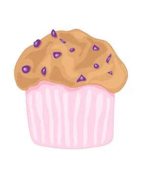Blueberry muffin Stock Illustration