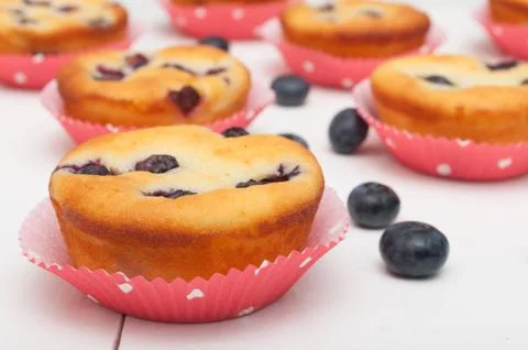 Blueberry muffins Stock Photos