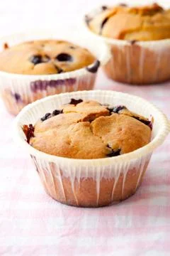 Blueberry muffins Stock Photos