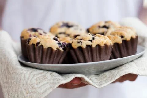 Blueberry muffins Foto stock
