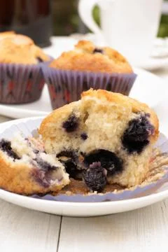 Blueberry muffins Stock Photos