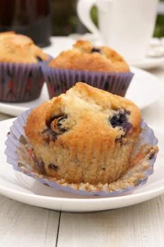 Blueberry muffins Stock Photos