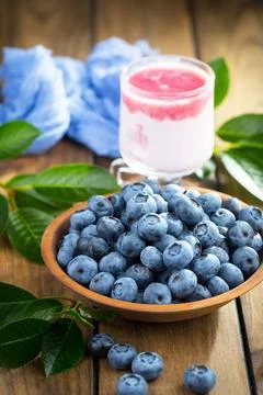 Blueberry on old background Stock Photos