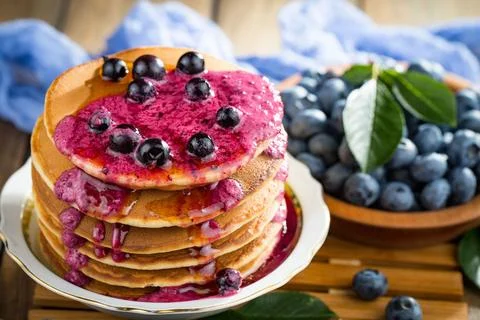 Blueberry on old background Stock Photos