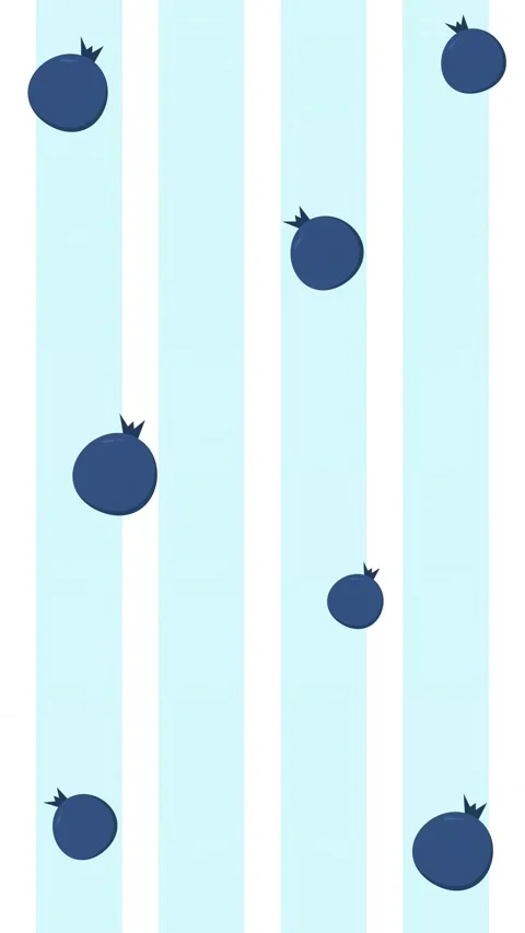 Blueberry Pattern Background Loop Animation Video stock 346567886