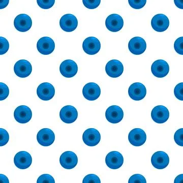 Blueberry pattern creating a seamless sweet food background Stock Illustration