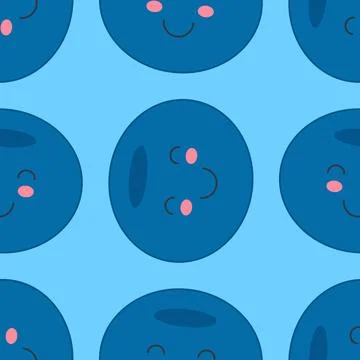 Blueberry pattern Stock Illustration