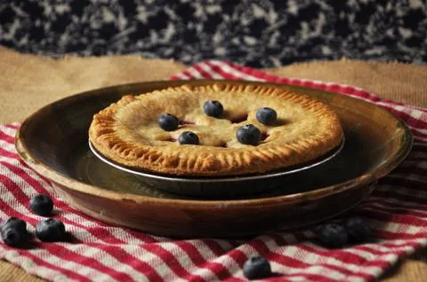 Blueberry Pie 3 Stock Photos