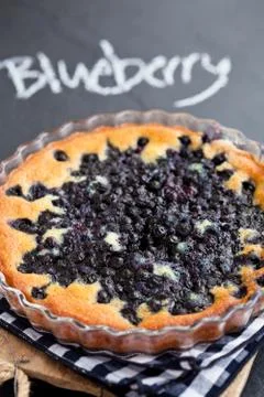 Blueberry pie Stock Photos