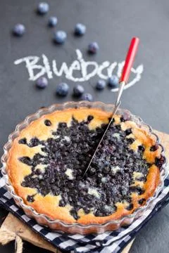 Blueberry pie Foto stock
