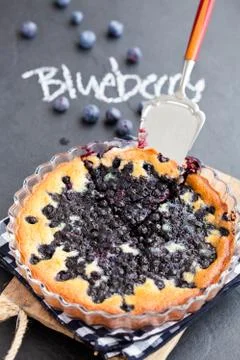 Blueberry pie Foto stock