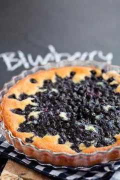 Blueberry pie Foto stock
