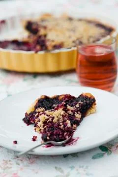 Blueberry pie Foto stock