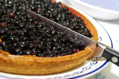Blueberry pie Stock Photos