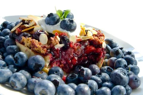 Blueberry pie Foto stock