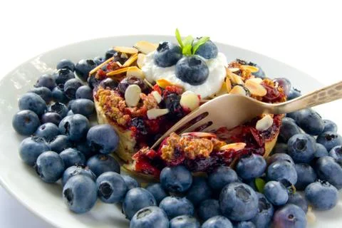 Blueberry pie Stock Photos