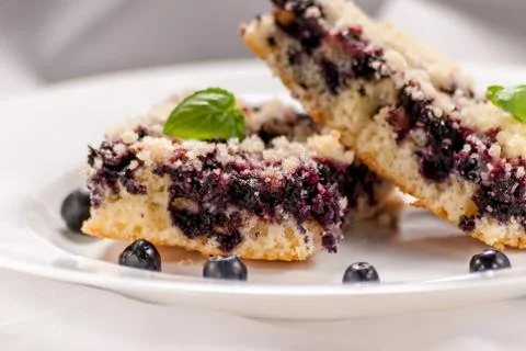 Blueberry pie Stock Photos